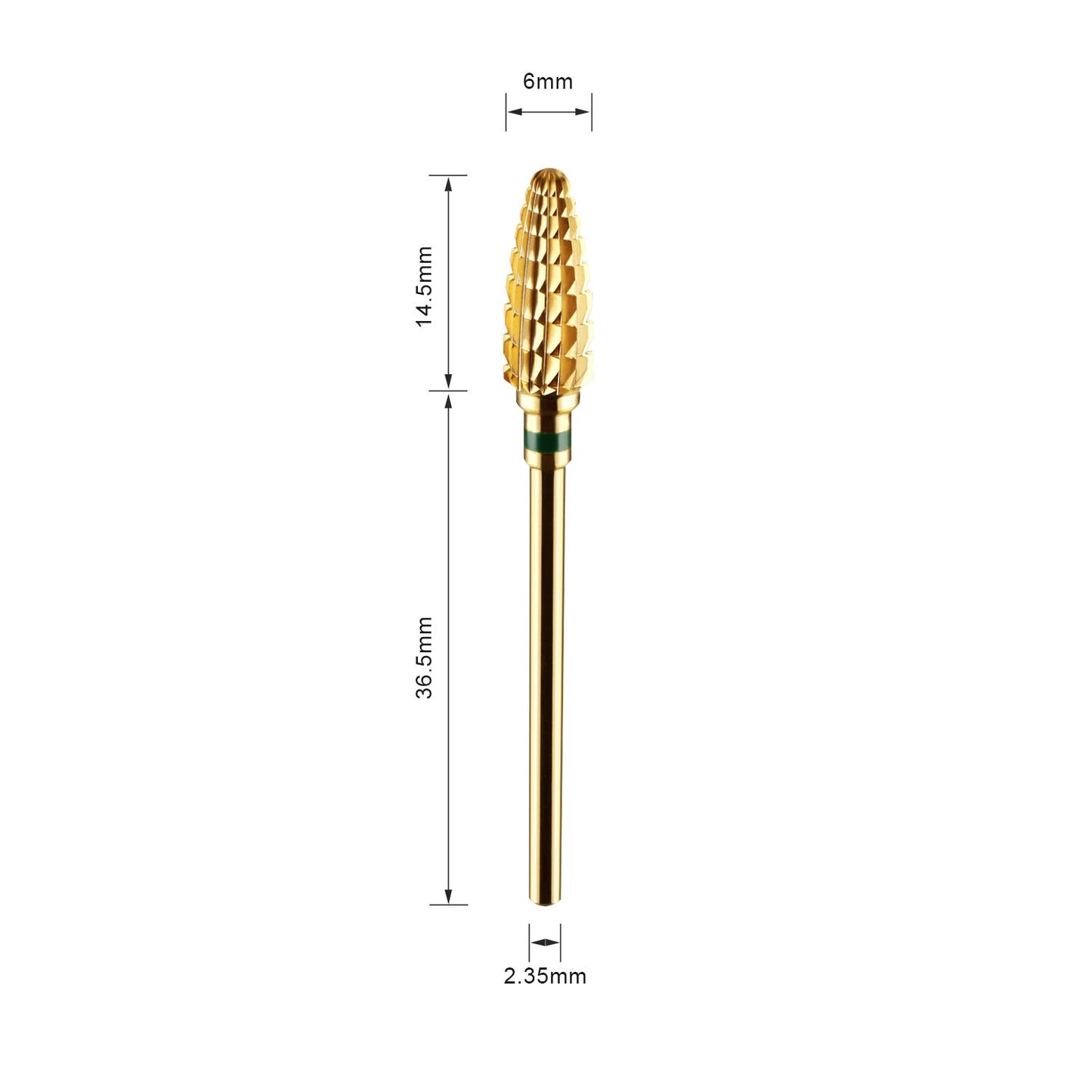 JCMASTER JCMaster 2Pcs Nail Drill Bit for Removing Acrylic Nails, Gel Nails and Thinning Nails - 3/32'' Universal Size, Durable, Great Cutting Ability, Tungsten Steel Nail Cutter Bit for Manicure Pedicure