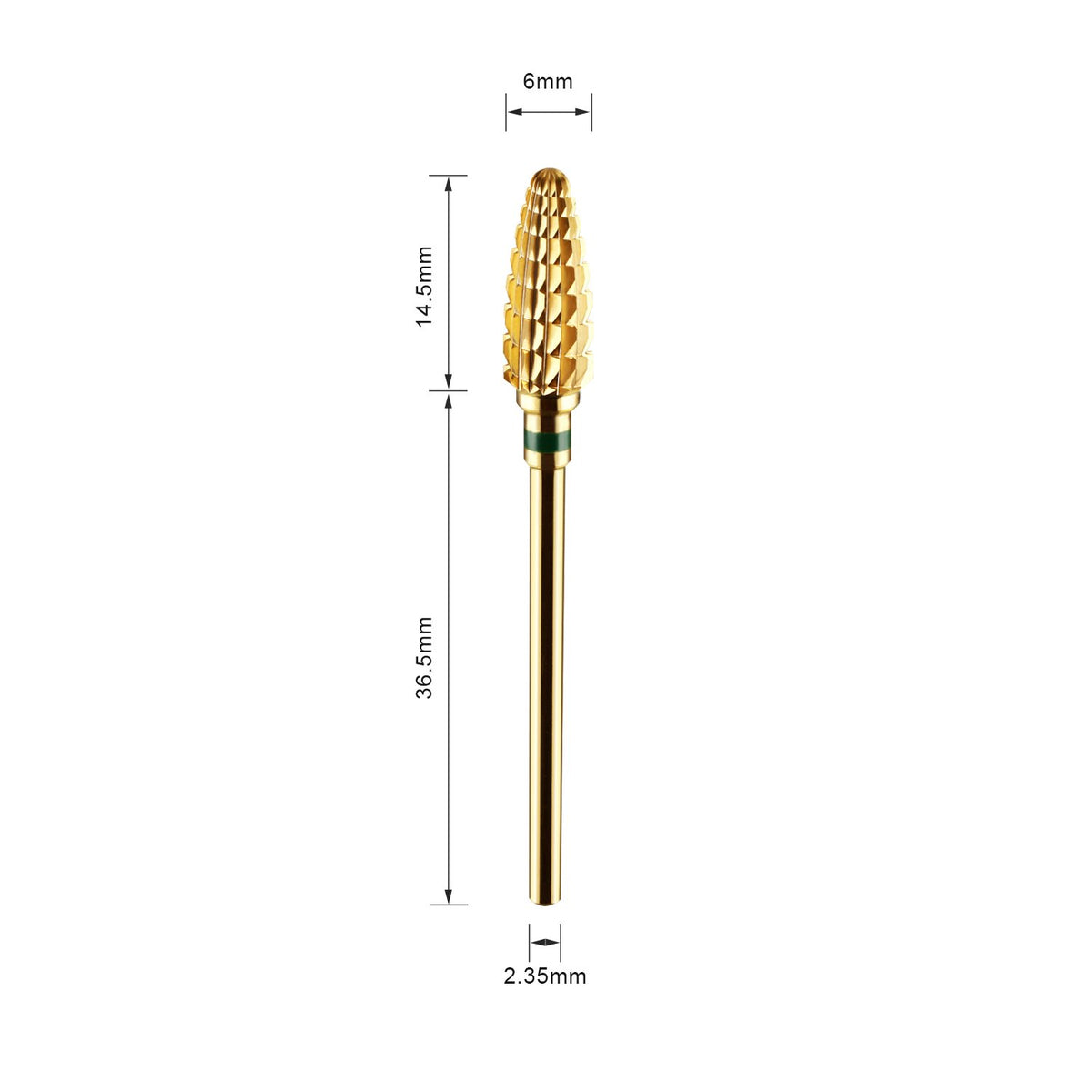 JCMASTER JCMaster 2Pcs Nail Drill Bit for Removing Acrylic Nails, Gel Nails and Thinning Nails - 3/32'' Universal Size, Durable, Great Cutting Ability, Tungsten Steel Nail Cutter Bit for Manicure Pedicure