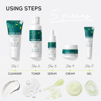 Skincare Set Gifts for Teenagers Girls - Tea Tree Skin Care Sets & Kits - Pamper Gifts for Women Includes Cleanser-Toner-Serum-Face Cream-Gel - Acne Remove Oil Control Facial Kit(5PCS)