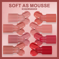 SHEBEEDO Nude Pink Lipstick,4 Colors Moisture Shine Hydrating Lipstick Pen,Long Lasting Highly Pigmented Creamy Matte Lip Gloss,Mini Lipstick Set,Lip Makeup Lipgloss for Women Girls Daily Makeup(#A)