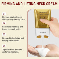 phxdance Ah-8 Firming Neck Cream, Tighten And Lift Neck Cream, Neck Firming Creams with Double Roller Massage, Reduce Wrinkles Fine Lines And Double Chin, Firm And Lift Sagging Skin