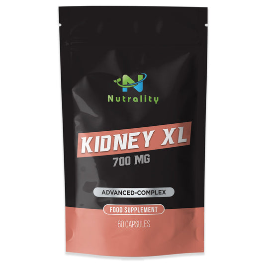 Nutrality Kidney XL Supplement 700mg Advanced Complex | Promotes Healthy Kidney Function and Urinary Tract Health | Natural Ingredients, Cranberry Extract | 60 Capsules. Vegan