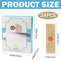 FERCAISH 24 Pieces Wart Remover Corn Plaster Plantar Warts Removal Corn Removal Pads Pressure Protection Plaster Wart Plaster for Feet