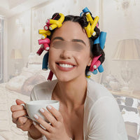 10 pcs ZONADAH Flexible Curling Rods Hair Rollers 24cm Long Hair Curler Bendy Foam Curler Roller Hair Styling Curling Sticks for Hair Salon DIY 20mm Styling Hairdressing Rollers
