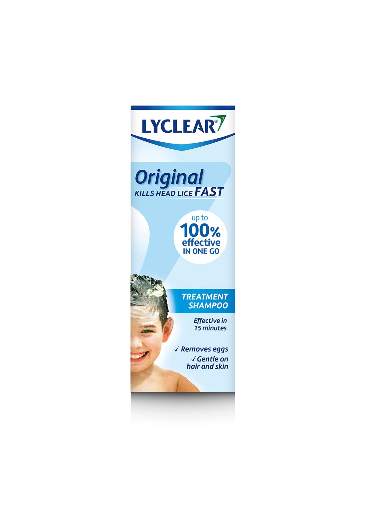 Lyclear Original Shampoo Head Lice Treatment + Head Lice Comb – Kills Head Lice and Washes Hair – Effective in Just 15 Minutes – 200 ml Shampoo Format and Nit Comb