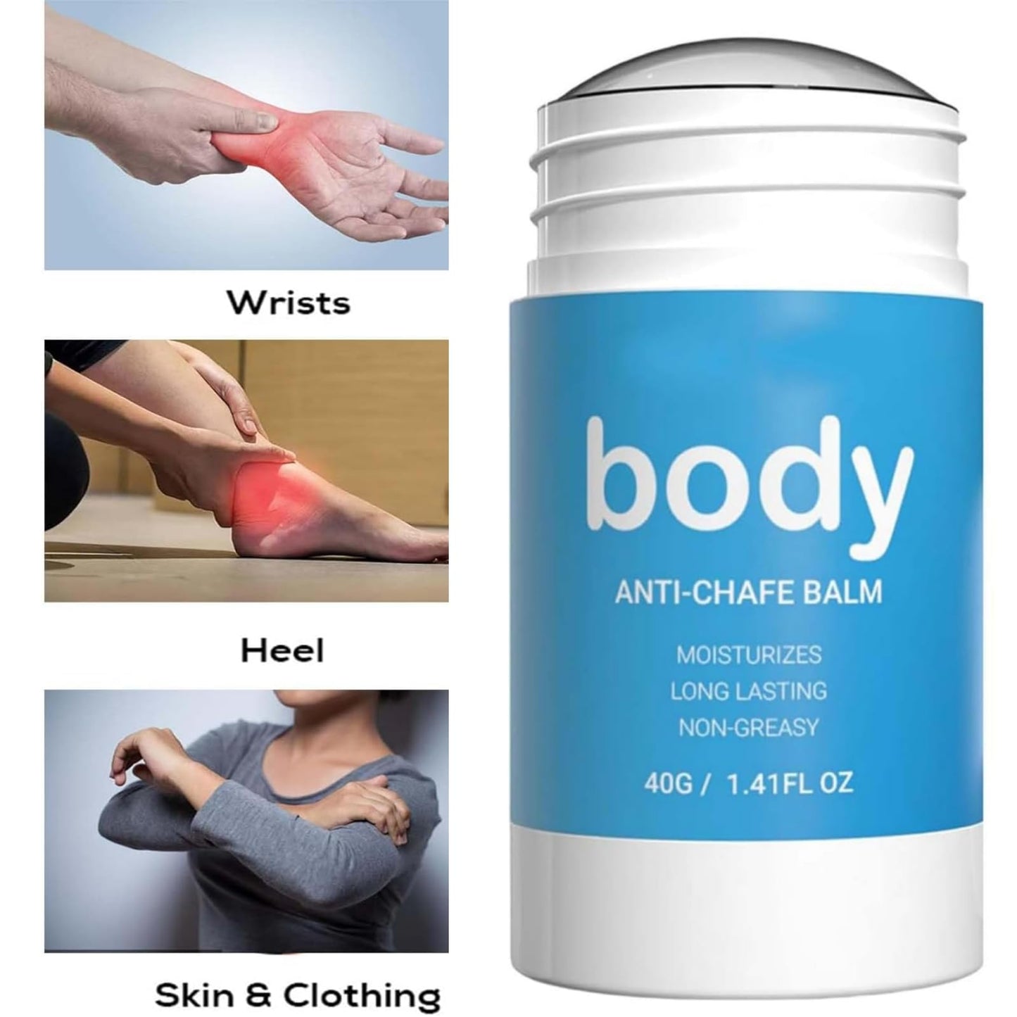 SEMECOMER Anti Chafing Cream & Body Glide Anti-Chafe Balm : Water & Sweat-Proof Balm to Prevent Thigh Rashes, Sport Chafing & Dryness. Long-Lasting Anti-Friction Protection. Sports And Fitness Personnel Needs