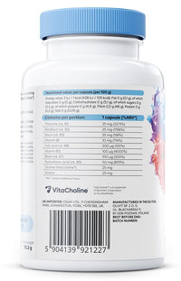 OSAVI Osavi B–Complex with Choline & Inositol – 120 Vegan Capsules | Complete B–Vitamin Support for Energy, Nervous System & Mental Performance | with VitaCholine® | Clean Label | Vegan–Friendly