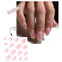 Generic Dusty Pink Press On Nails – 24PCS Short Oval & Almond Fake Nails, Glossy Solid Color Gel Full Cover Acrylic Nails, Reusable & Long-Lastingfor Women, Easy DIY Application