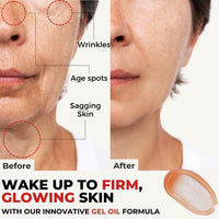 Karmic Skin Anti Ageing Night Face Cream | Wrinkle, Dark Spot & Hyperpigmentation Facial Moisturiser | Vitamin C & E, Natural Retinol | For Women & Men | Hydrating, Anti Aging Sleepytime Gelly