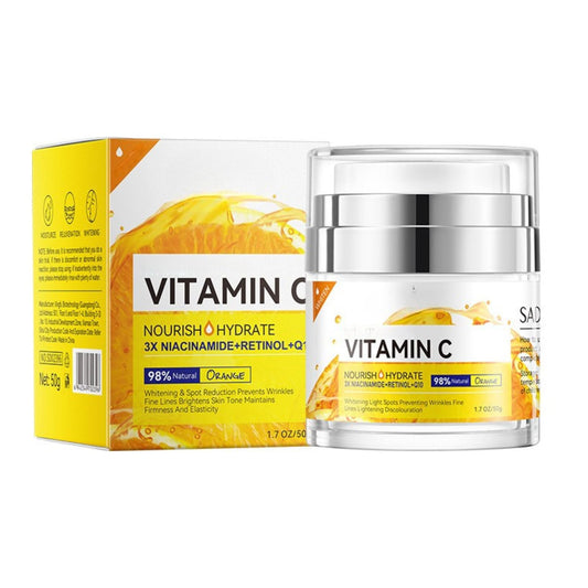Trendyfave Anti Wrinkle Collagen Face Cream With vc, 3 In 1 Anti-Aging Face Cream For Wrinkles, Fine Lines,Day and Night Cream For All Skin Types,Collagen Cream For Face & Neck (VC, 50 ml)