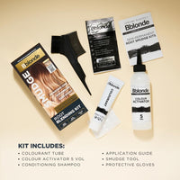 Jerome Russell Bblonde SMUDGE Root Blending Kit in Subtle Warm | Professional Root Blending Kit | Natural, Lived-In Blonde Look