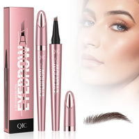 HOPHAT Magic Liquid Eyebrow Pencil - New 4 Tip Microblade Eyebrow Pen, Eyebrow Contouring Pen, Natural Long-Lasting Hair-Like Defined Brows Microblading Eyebrow Pencil (# 01)