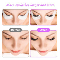URAQT Eye Gel Pads and Patches - 10 Brushes - Premium Lint-Free Under Eye Kit for Pro Salons and Individuals (Purple)