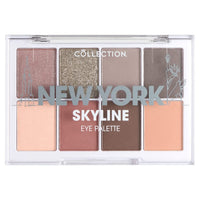 Collection Cosmetics Intensely Pigmented Colour Eye Shadow Palette with 8 Stunning Shadows, Matte and Metallic Shades, New York Skyline