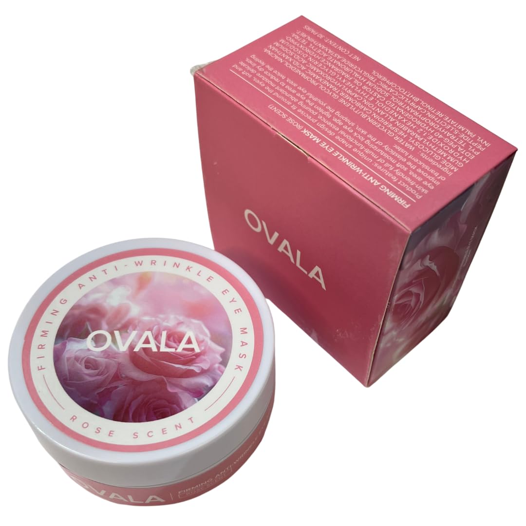 OVALA Rose Eye Mask - 60 Pcs Under Eye Treatment for Puffy Eyes, Wrinkles, Dark Circles and Fine Lines Skincare Eye Patch Masks for Women and Men