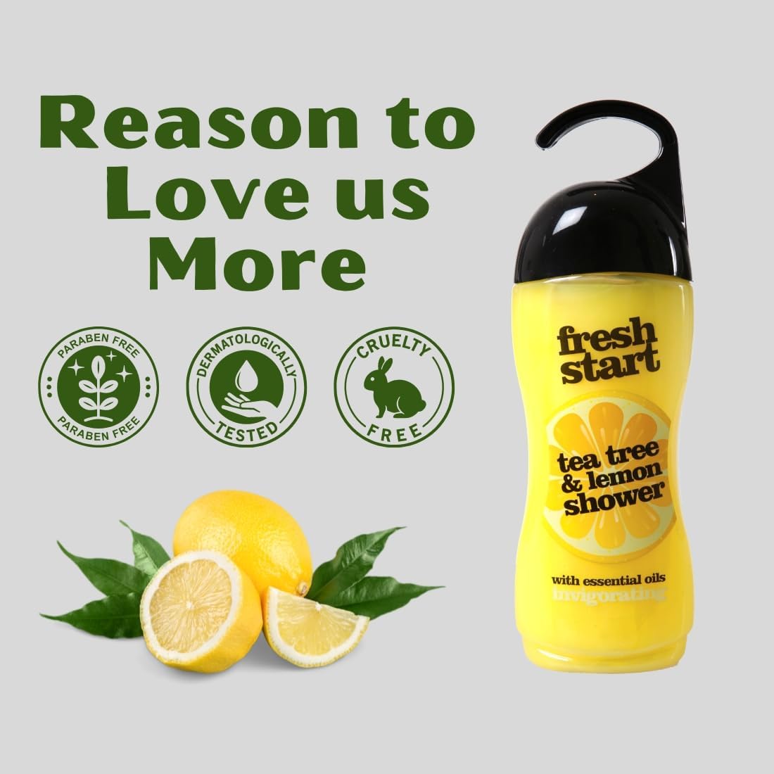 XHC FRESH START SHOWER GEL - TEA TREE & LEMON CO:CN