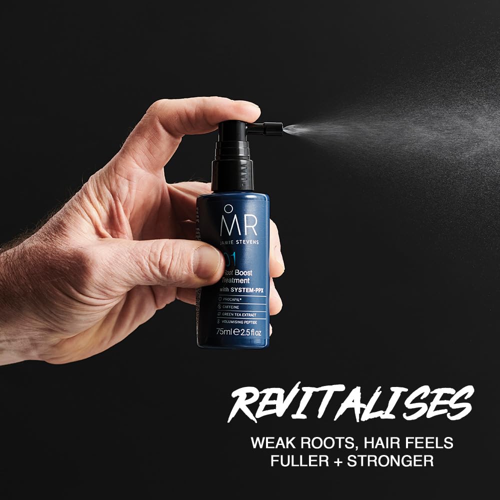 MR. MR Hair Root Lift Spray for Men 75ml – Volumising Root Boost for Thinning Hair, Adds Volume & Fuller Look, Lightweight Styling Treatment Nourishing Formula
