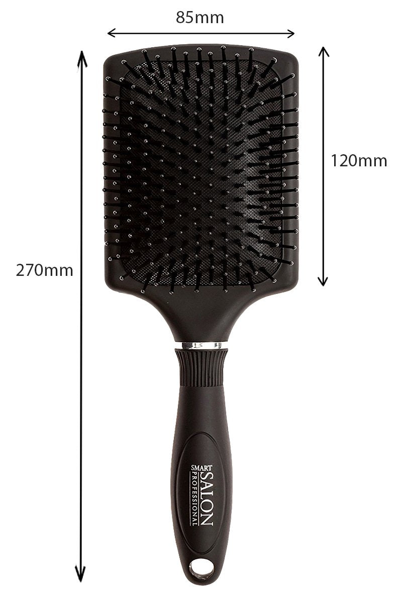 Smart Salon Professional Paddle Hair Brush For Blow Drying - Professional Straightening & Smoothing Hair Brush For All Hair Lengths. Makes Blow Drying And Brushing Your Hair Easier, Whilst Also Being Soft On Your Scalp.