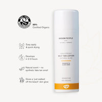 Green People Self Tan Lotion - Non-Streaky, Natural Glow - With Rosehip & Aloe Vera - Organic, Vegan & Cruelty Free, 150ml