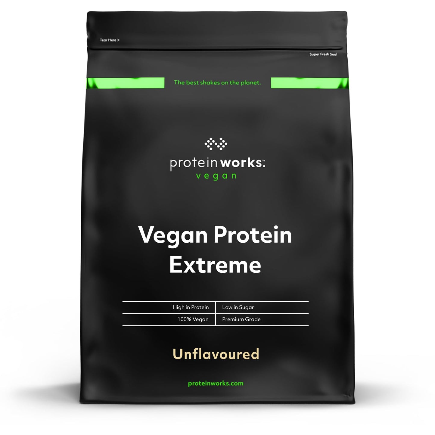 Protein Works - Vegan Protein Extreme | 29g Plant Based Protein | Added Vitamin Blend | 14 Servings | Unflavoured | 500g