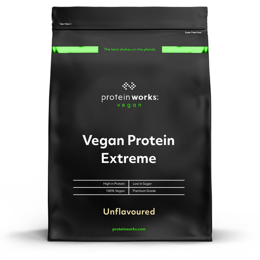 Protein Works - Vegan Protein Extreme | 29g Plant Based Protein | Added Vitamin Blend | 14 Servings | Unflavoured | 500g