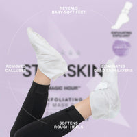 STARSKIN Magic Hour 1x50g, Exfoliating Foot Mask Sock with Lactic and Glycolic Acid, Gently Removes Calluses and Dead Skin for Effective Peeling, K Beauty Skincare