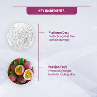 Lotus Herbals Radiant Platinum Facial Kit With Platinum Dust & Passion Fruit 170g (Multi Use)