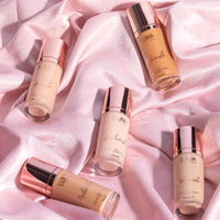 LUNA BY LISA JORDAN LUNA 3 in 1 Airbrush Primer Makeup, Highlighter and Skin Tint - Weightless and Breathable Illuminating Primer - Fine Line & Pore Minimizer - Deep tan Shade