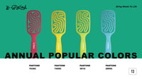 B recycled hair brush (40x230x42, yellow)