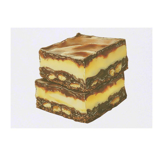Azeeda 'Nanaimo Bars' Temporary Tattoo - Water Resistant, Skin-Safe, Non-Toxic Transfer (TO00084029)