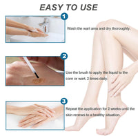 SANNUO Extra Strength Wart & Corn Remover, Fast Acting Gel Wart Removal for Plantar Wart Flat Warts and Corns for Feet Toes Finger and Hand, 0.67 FL OZ