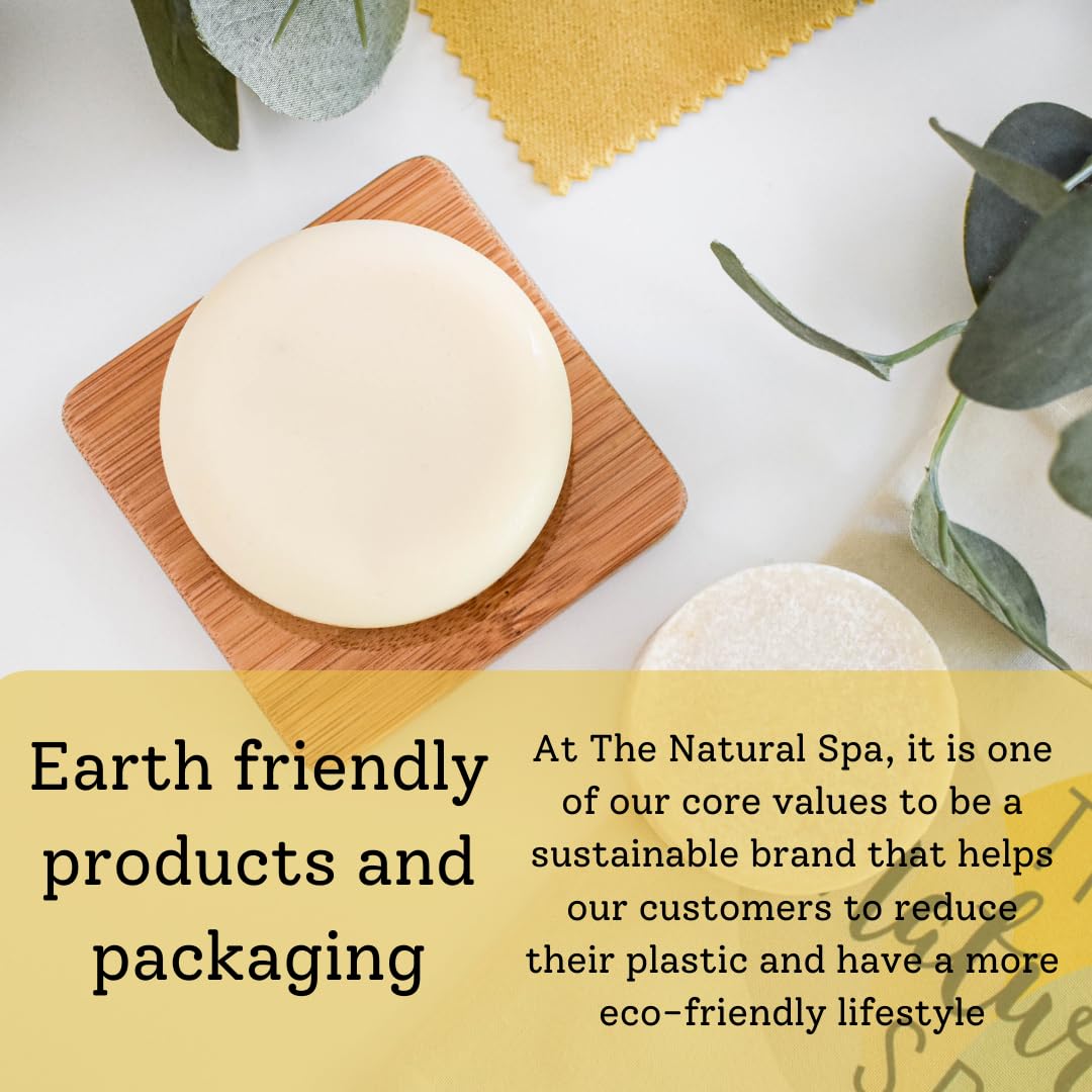The Natural Spa Patchouli Rose Shampoo and Conditioner Bar Set - Handmade in Devon England - Suitable For All Hair Types - Vegan Friendly - Cruelty Free