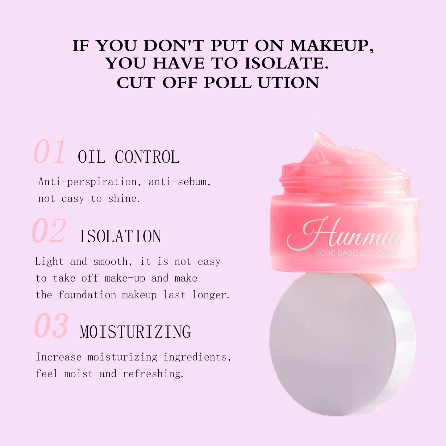 Alelyer Pore Primer Gel Cream,Face Makeup Pore Shrink Cream,Moisturizing Makeup Primer, Magical Perfecting Base Face Primer Under Foundation,Pore Base Gel Cream Invisible Pores Face Primer
