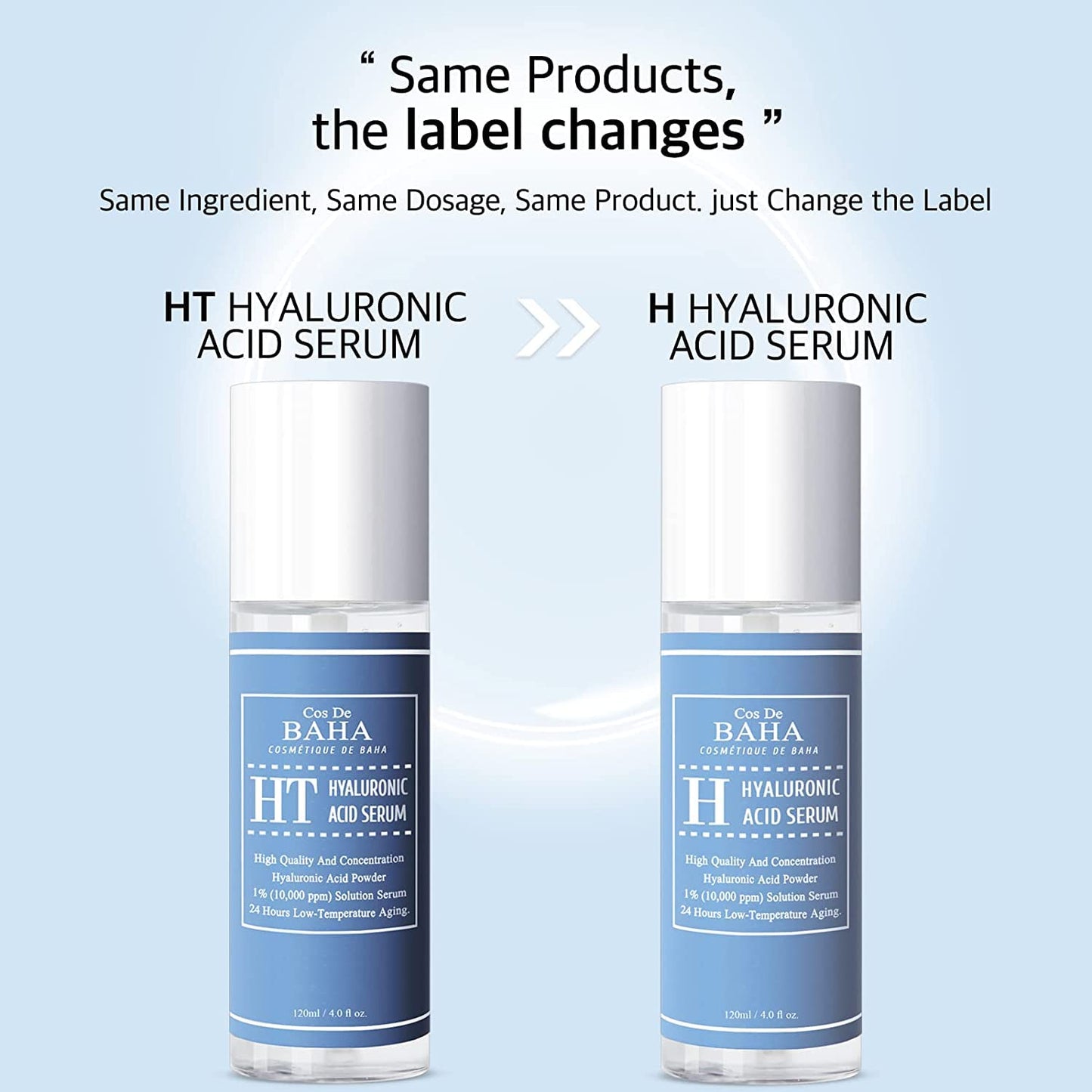 ZEESOON Pure Hyaluronic Acid Serum (120ml 4.0fl oz.) Facial Moisturizer for Cos De Baha