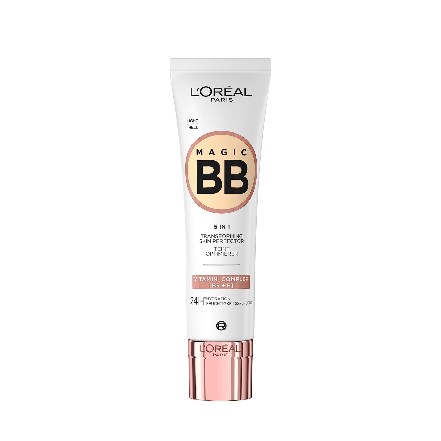 L'Oréal Paris Magic BB Cream with SPF 20, 5-in-1 Tint with Vitamin B5 and Vitamin E, Lightweight Hydrating Formula Adapts to Skin Tone for a Natural Glowy Finish, 30 ml, Shade: 02 Light