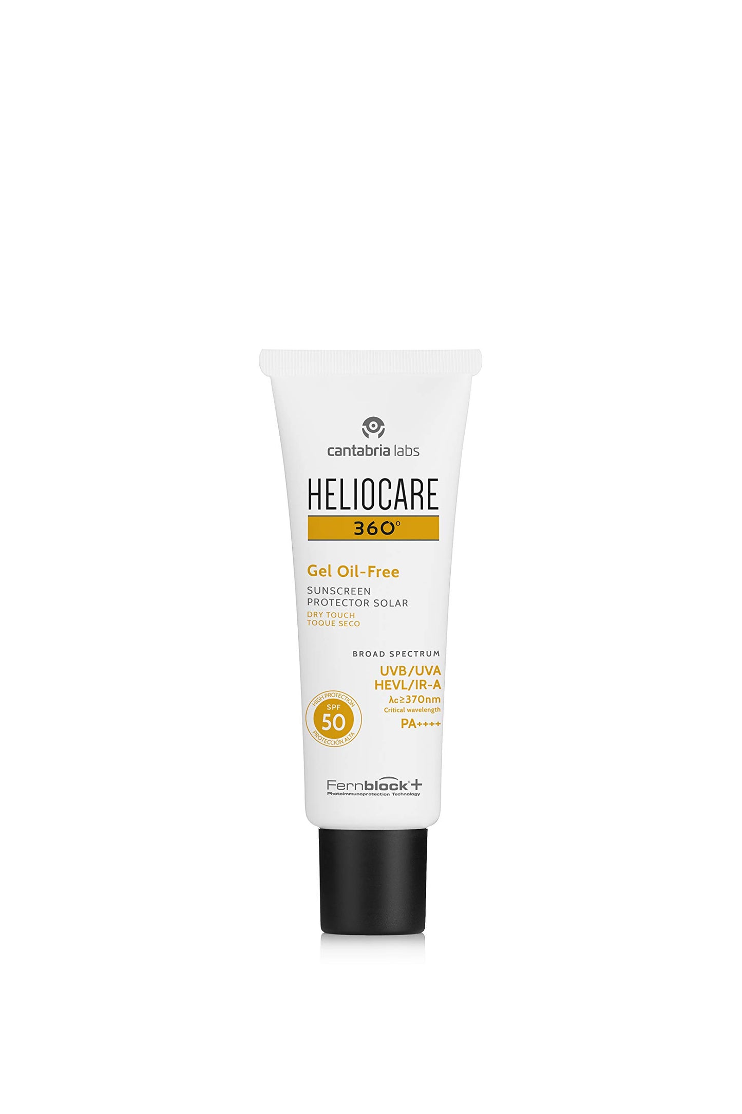 Heliocare 360 Oil-Free Gel SPF 50 50ml / Sunscreen For Face/Daily UVA UVB Visible light Infrared-A Anti-Ageing Sun Protection/Combination Oily and Normal Skin/Matte Finish