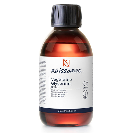 Naissance Vegetable Glycerine (Glycerol) Liquid (no. 806) 250ml - 100% Pure & Natural Glycerin, Premium EP/BP/USP Pharmaceutical Grade, Natural Humectant, Fragrance Free