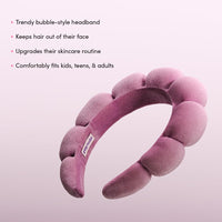 Evereden Kids Face Duo & Spa Headband Set – Multi-Vitamin Face Wash & Cream + Soft Terry Headband – Nourishing Skin Care & Fun Hair Management for Kids 3+ – Gentle & Perfect for Skincare Routine