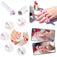 5-in-1 Electric Manicure Set, Nail Drill File Grinder Grooming Kit with Nail Brush and Foam Toe Separators, Callus Remover Nail Buffer Polisher Nail Art Pedicure Kit for Home Salon by RuiChy