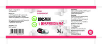Hepatica Diosmin & Hesperidin 500mg | Diosmin 450mg & Hesperidin 50mg | Bioflavonoid Complex | 60 Vegan Capsules | 2-Month Supply | 3rd Party Lab Tested