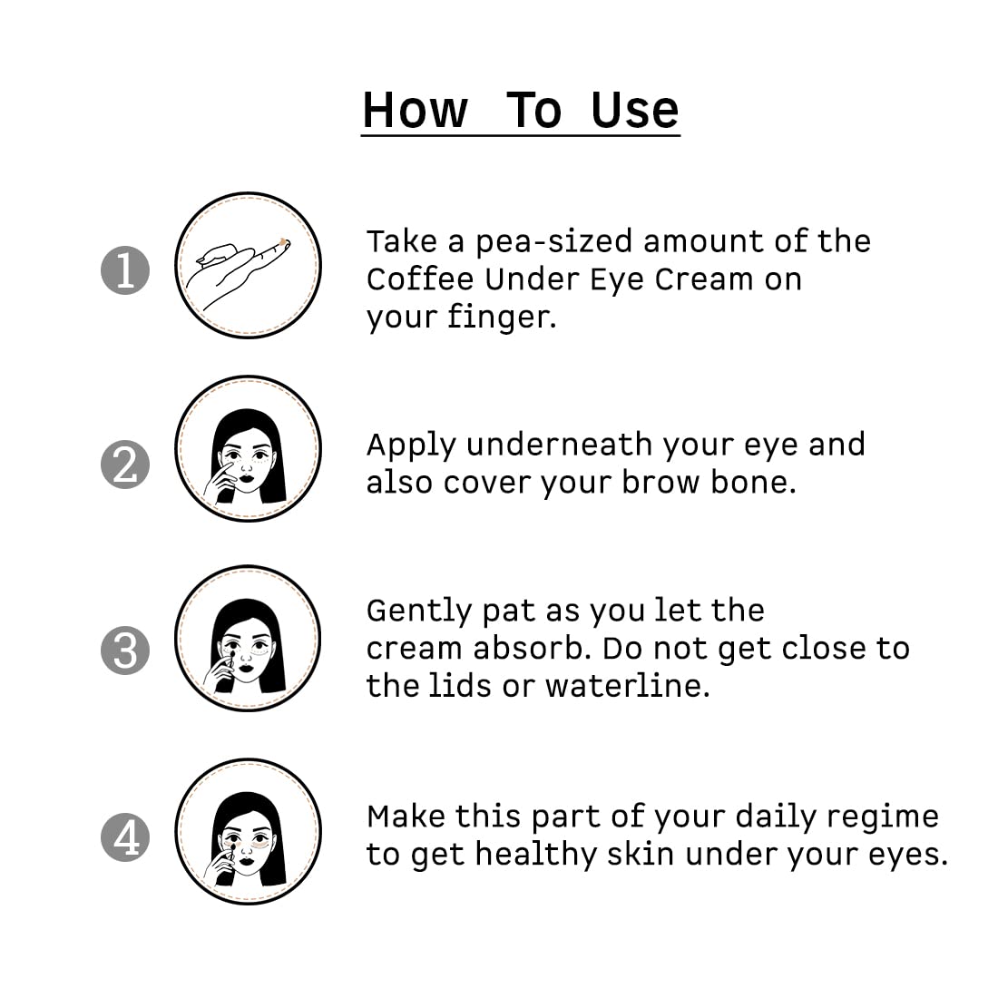 mCaffeine Eye Cream for Dark Circles & Puffy Eyes | WIth Coffee & Vitamin E for Under Eye Skin Treatment | Free Application Roller | For Men & Women - 30ml