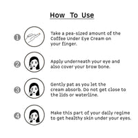 mCaffeine Eye Cream for Dark Circles & Puffy Eyes | WIth Coffee & Vitamin E for Under Eye Skin Treatment | Free Application Roller | For Men & Women - 30ml