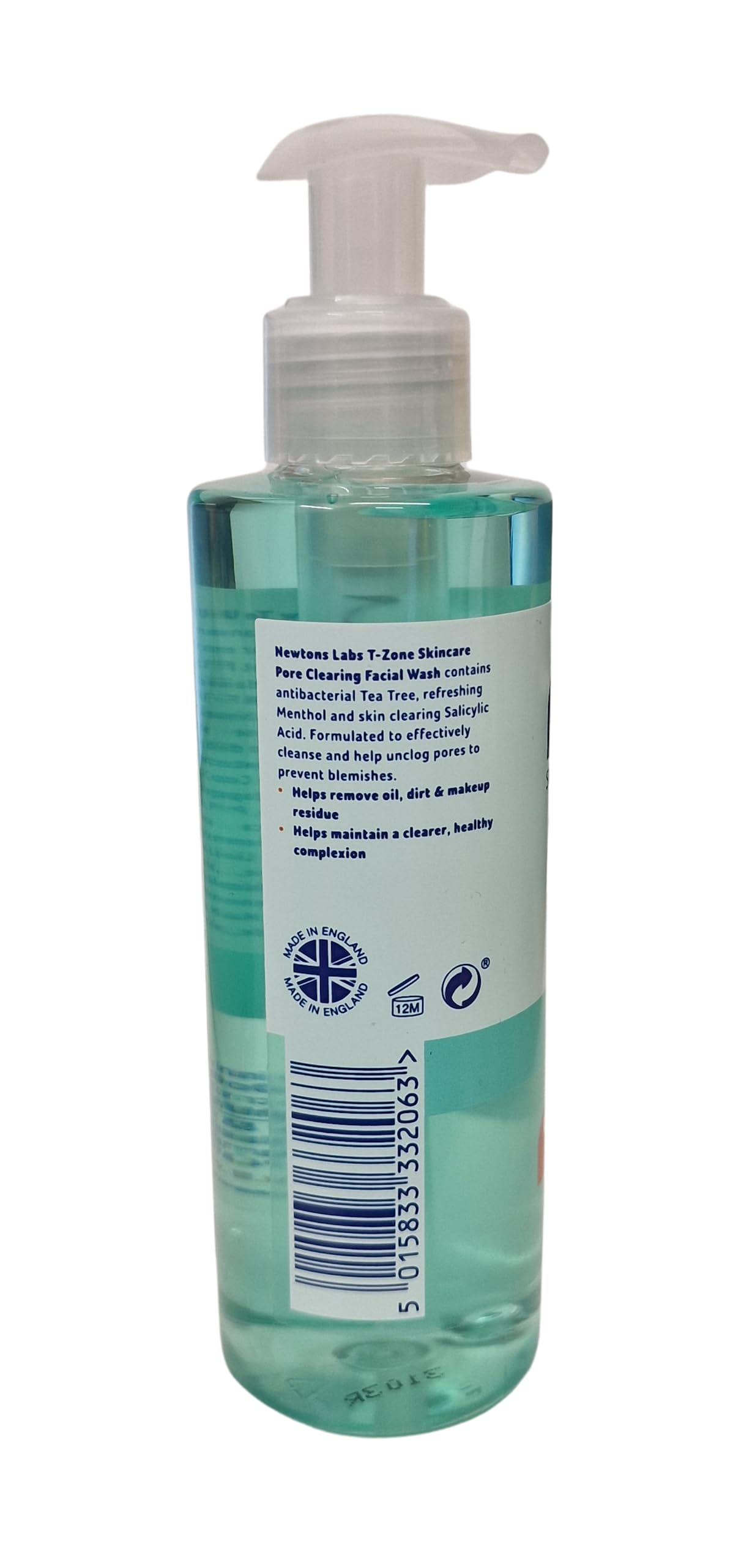 T-Zone Skincare Pore Clearing Facial Wash with Tea Tree and Salicylic Acid 200ml - Unclog Pores, Reduce Breakouts and Refresh Your Skin