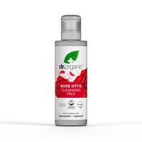 DR ORGANIC Dr Organic Rose Otto Cleansing Milk, Restoring, Mature Skin, Mens, Womens, Natural, Vegan, Cruelty-Free, Paraben & SLS-Free, Organic, 150ml, Packaging may vary