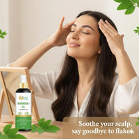 Herbs Botanica Bhringraj Oil for Hair Growth Organic Ayurvedic Herbal Hair Oil with Bhringraj, Amla, Aloe Vera, Sesame & Curry Leaf Reduces Hair Fall, No Silicones or Parabens 6.76 Fl Oz