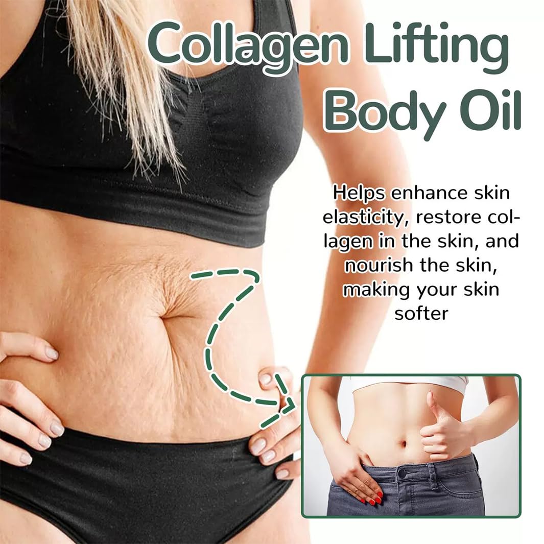 Mori Kamei Bio Oil,Collagen Lifting B-ODY O-il ，Magic B-ODY O-il Firming，Glow Essence Magic Body Oil,Firming & Tightening Body Oil forWomen，Hydrating Massage Oil for Scars，Wrinkles, and Stretch Marks 100ml