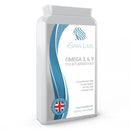 Xspan Labs Omega Balanced 3, 6 & 9 Fish & Flaxseed Oil 1000mg, 90 Capsules - High Strength EPA, DHA, ALA & LA Formula with Added Vitamin E in Easy to Swallow softgel Capsules