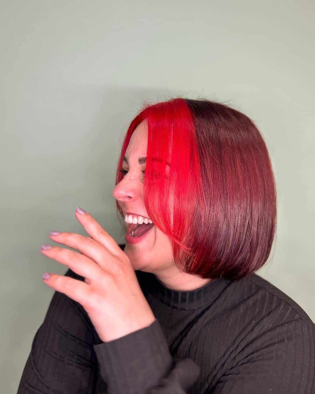 Crazy Color Vibrant Vermillion Red Semi-Permanent Trio Hair Dye. Highly Pigmented Scarlet Red Conditioning & Oil Nourishing Vegan Formula | No Bleach or Ammonia | 300ml