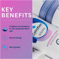 Cetraben Moisturising Lotion, Dry, Sensitive & Eczema-Prone Skin, Lightweight & Quick Drying, Soothes & Protects Skin, Daily Moisturiser Suitable for Adults & Children, Fragrance Free, 1 x 475ml