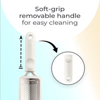 Microplane Colossal Pedicure Rasp Foot File - White by Microplane